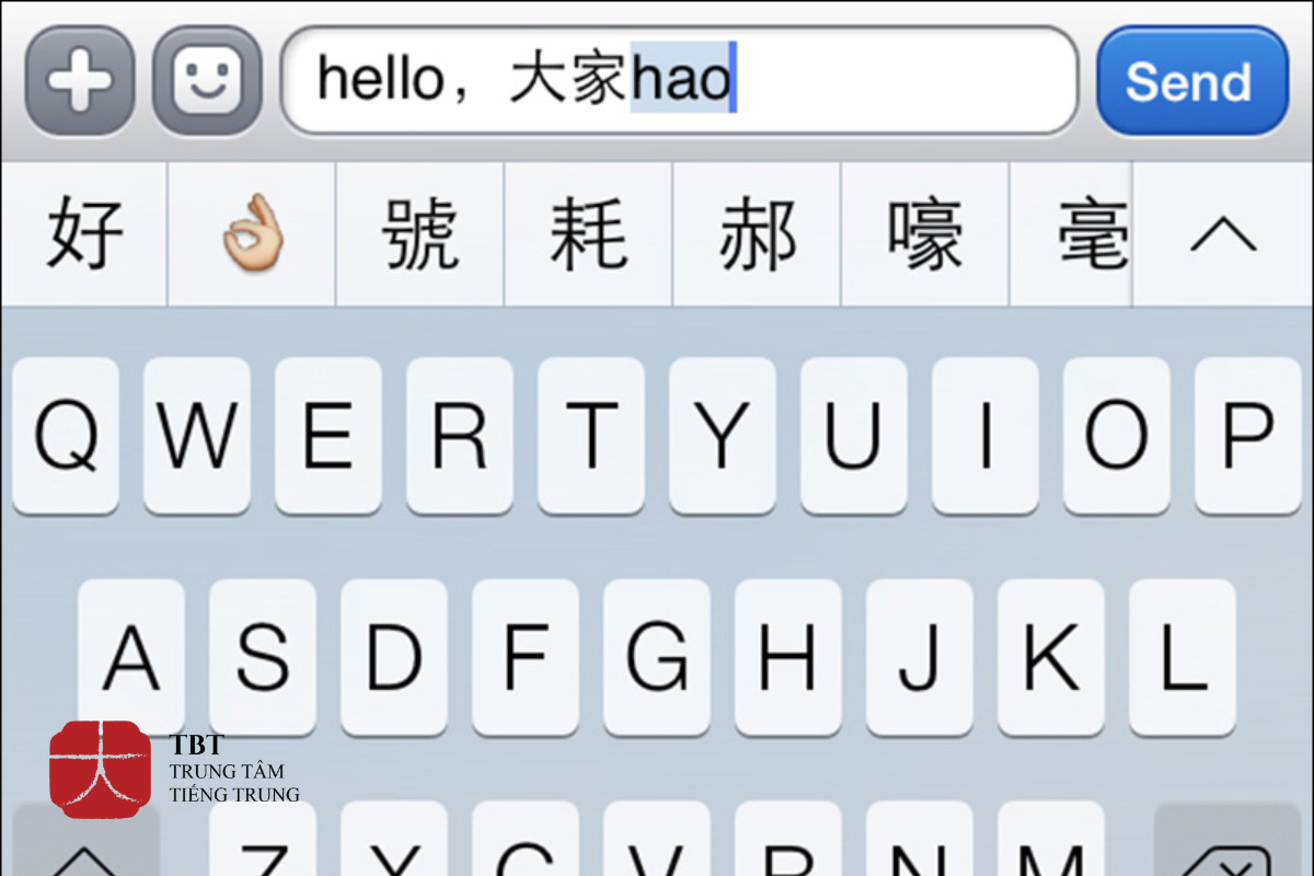 Tập gõ phiên âm pinyin trên điện thoại