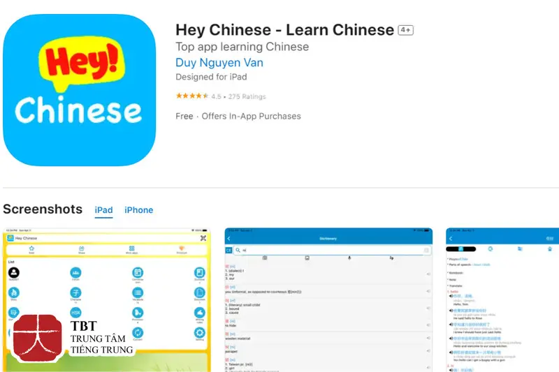 App Hey Chinese