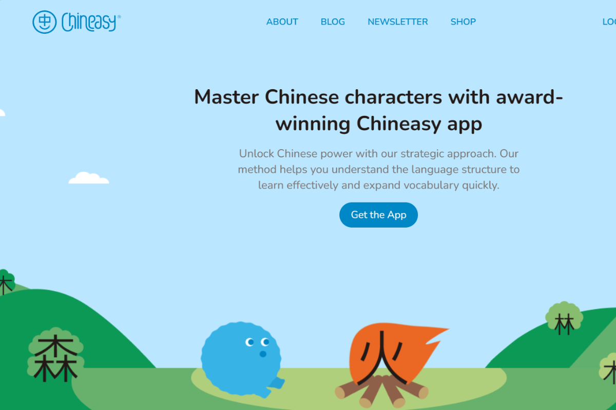 Trang web học tiếng Trung Chineasy