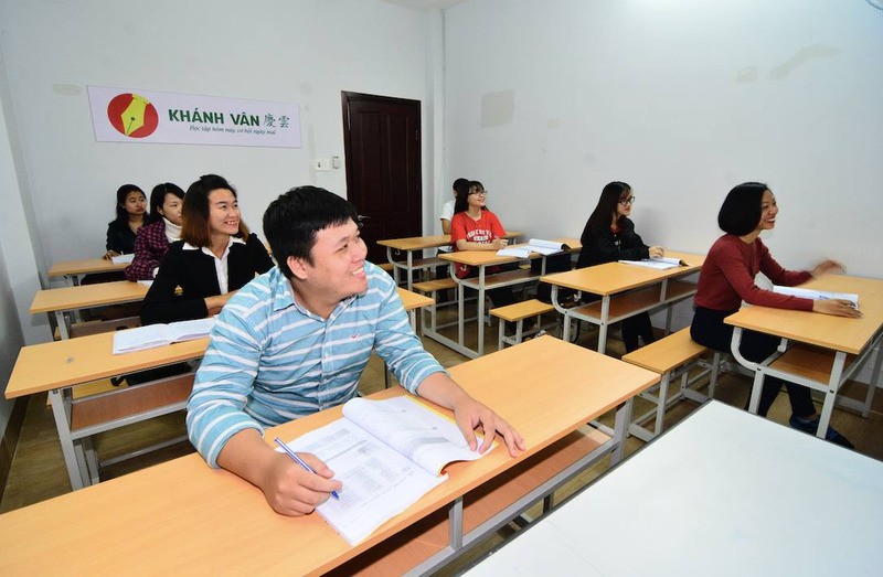 Lớp học tại trung tâm tiếng Trung Khánh Vân