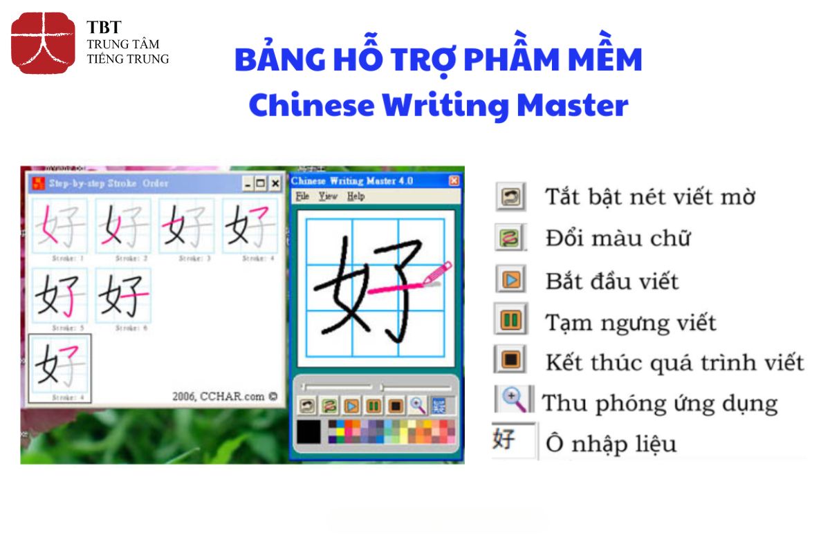 phần mềm Chinese Writing Master