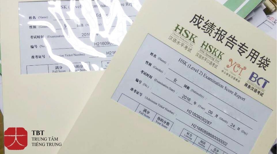 cách tính điểm hsk 2